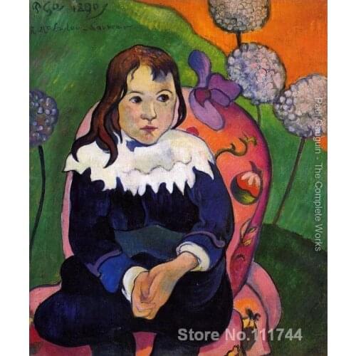 Modern art for bedroom Lollichon Field And Pont Aven Church Paul Gauguin paintings Hand painted High quality