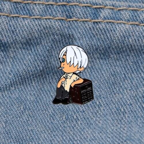 YQ101 Anime Comic Enamel Pin Cool Man Brooch Backpack Badge for Tie Lapel Jeans Tops Cartoon Icons Jewelry Friend Kids Best Gift