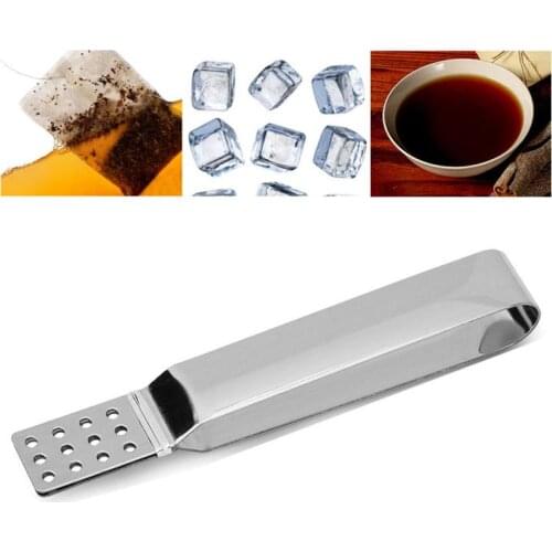 Stainless Steel Tea Bag Clip Stainless Steel Tea Bag Tong Squeezer Resistant Teabag High Quality Food Clip Kitchen Accessories