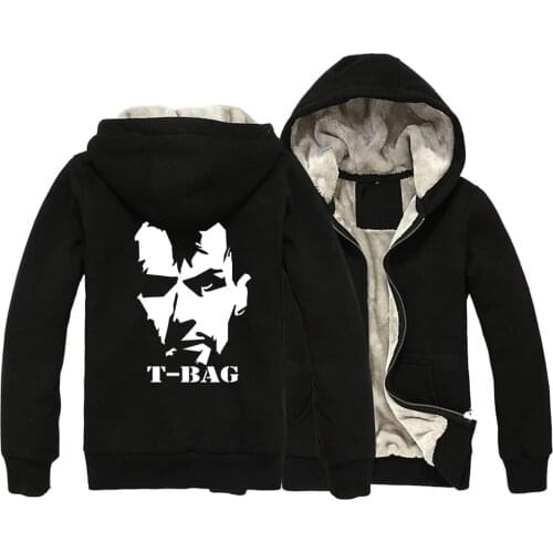 Prison Break T-Bag Fox River Woman Girl Parkas Full Zip Coat Plus Velvet Autumn Winter Couple Clothes ZIIART