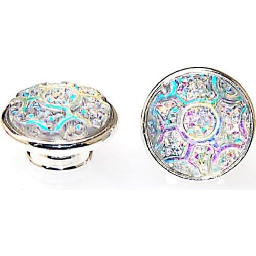 12PCS Baking of varnish glass Jewelpop fits kameleon diy bracelet jewelry,silver plating,DIY snap charms