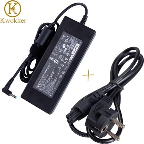 19.5V 7.7A 150W Replacement AC Adapter Charger for HP Connector 4.5mm*3.0mm Laptop Adapter Charger + EU Power Cord EU Plug Cable