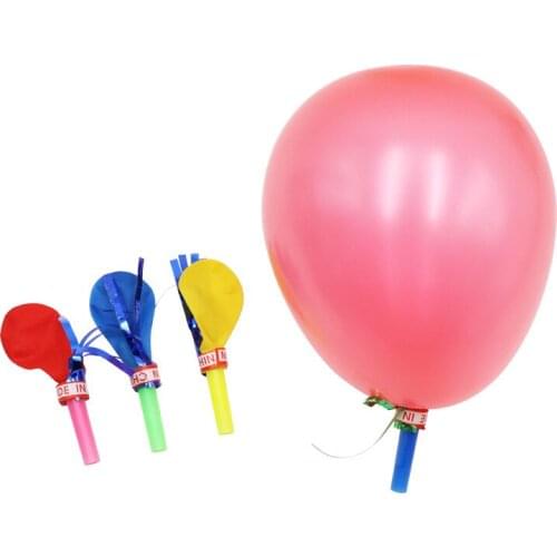 30PC MultiColor Whistle Balloons Wedding Birthday Party Noise Maker Favors Childrens Toys Small Gift Festival Decorative Props