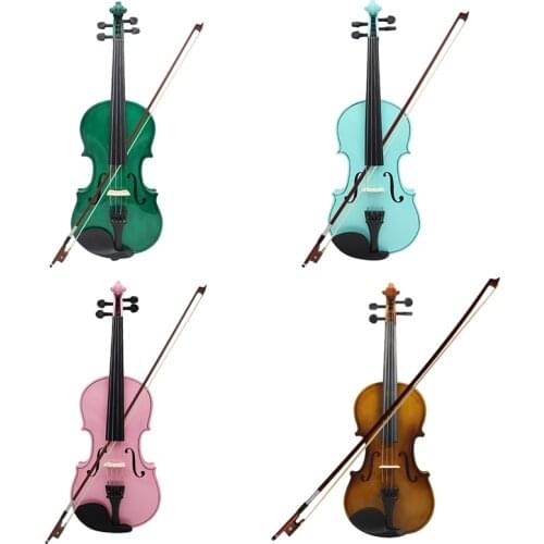 4/4 Full Size Acoustic Violin Fiddle With Case Bow Rosin Violin