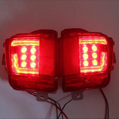 Car 12V LED Rear Fog Lamp Bumper Light Auto Warning Light For Toyota Land Cruiser FJ200 LC200 2016-2018 2019 2020 Accessories