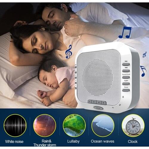 White Noise Machine USB Rechargeable Timed Shutdown Sleep Sound Machine For Sleeping & Relaxation for Baby Adult Office Travel