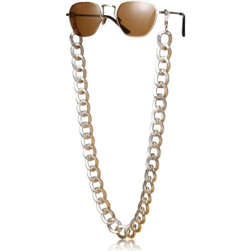 Fashion Metal Eyeglass Chains Women Sunglasses Holder Necklace Reading Glasses Non-slip Lanyard Gold Plated Eyewear Accessories