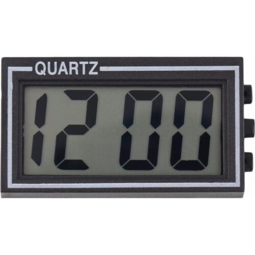 Black Plastic Small Size Digital LCD Table Car Dashboard Desk Date Time Calendar Small Clock With Calendar Function