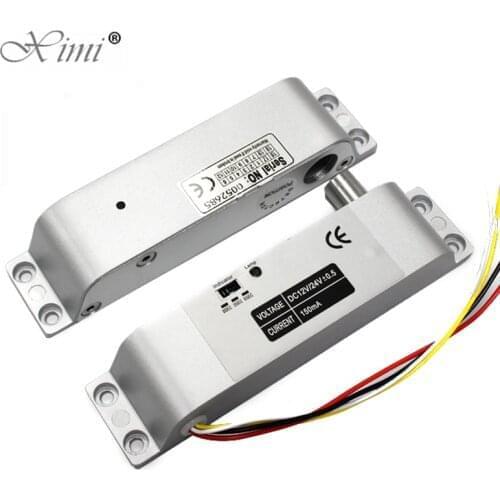 Wooden gate door Electric Mortise DC 12V Fail Safe Electric Drop Bolt Lock for Door Access Control Security Lock Doors System