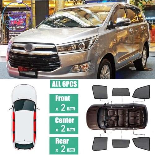 For Toyota Innova 2016-2019 Window Sunshade UV Protection Ray Blocking Mesh Laser Block Black Net Yarn