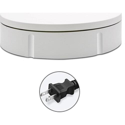 7 Speeds Electric Turntable Display Stand 360 Degree Rotating Table Watch Jewelry Holder with Remote Control for Props 16FA