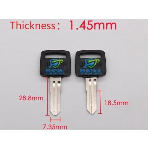 JF008 Motorcycle key embryo Tail box Key Blade Replacement Length 28.8mm (10pcs) Free Shipping