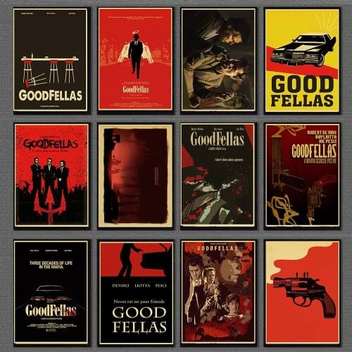 Movie Poster Goodfellas Retro Poster Prints High Quality Wall Art Home Room Decor/Bar