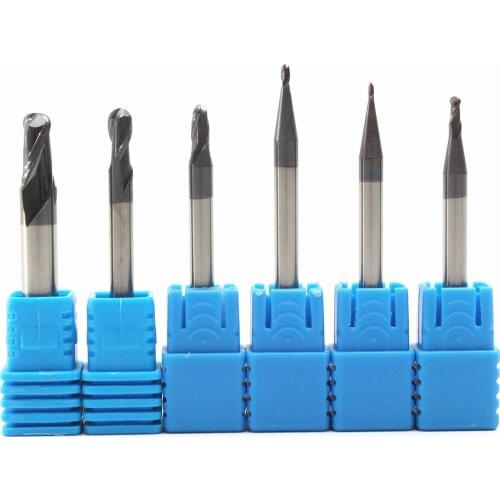 1PC HRC50 10mm 150L Ball Nose End Mill CNC 2 Blade Used For Metal Face Groove, Machining, Coated