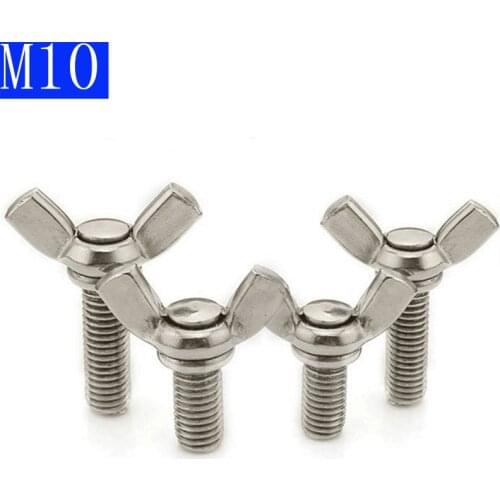 M10 - 1.5 10mm 304 Stainless steel Wing Bolts Wingbolt Nut Butterfly Screw A2 DIN 316