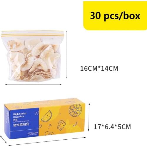 Food Storage Bags Large Reusable Leak Proof Easy Seal Snack Bags for Food Fruit Veggies HR