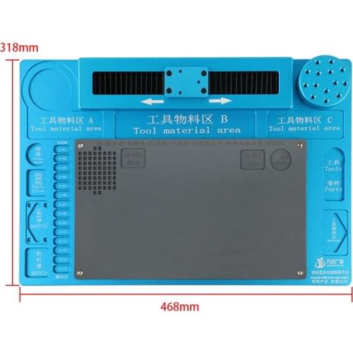 Multifunction Aluminum Alloy Industry Maintenance Work Mat Horizontal Sliding Stereo Trinocular Microscope Stand Repair Platform