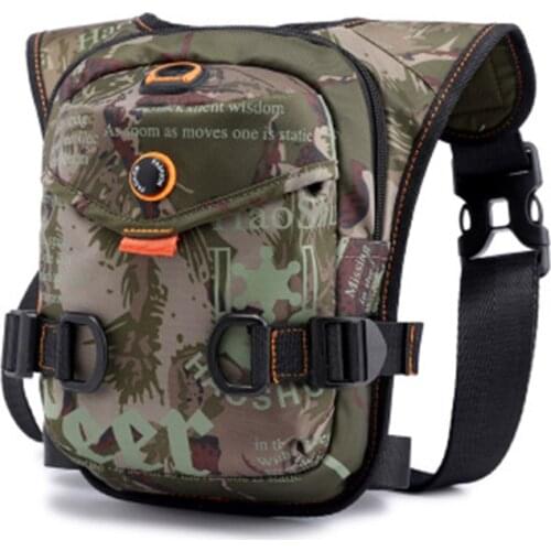 Men Waist Drop Leg Bag Thigh Pack Pouch Zipper Multifunction For Motorcycle Outdoors New