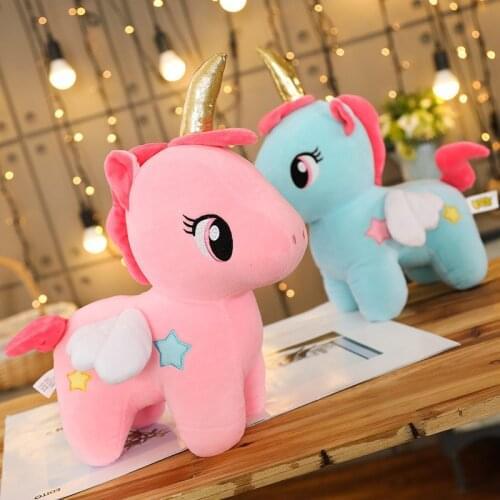 10/20/25/30/40cm Soft Unicorn Plush Toy Baby Kids Appease Sleeping Pillow Doll Animal Stuffed Plush Toy Gifts for Girls Children