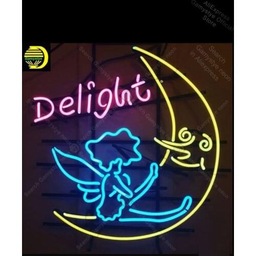 Neon Sign for Delight moon angel Neon Bulb sign handcraft gifts hotel neon Outdoor a Frame Sign Neon Signs For Home state light