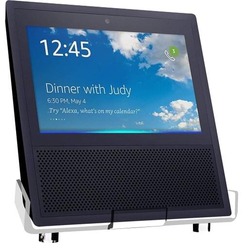 Echo Show Stand - Colorful Acrylic Holder Protective Mount for Amazon Echo Show (Clear)