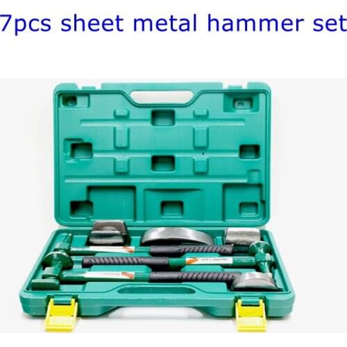 Professional sheet metal hammer 7-piece set of high carbon steel shaping repair horn body depression repair tool auto repair