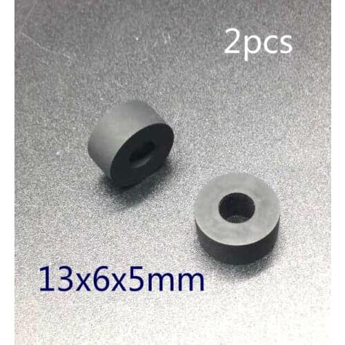 2pcs 13mmx6x5 retractor press wheel belt pulley rubber audio pressure recorder cassette deck pinch roller tape Stereo player
