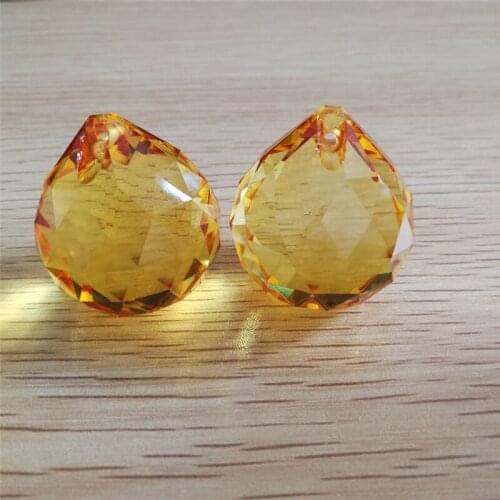 30mm Glass crystals for chandeliers faceted hanging ball crystal drops for chandelier parts for home decoration