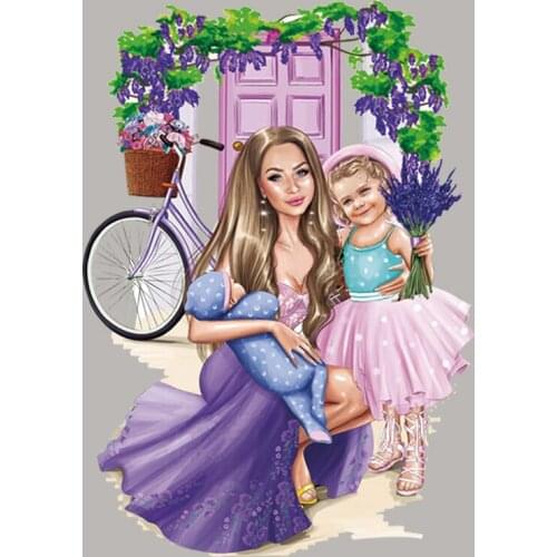 Ironing Stickers Appliqued Heat Transfer Vinyl Tops Fashion Diy Patches For Backpack MomS Love With Children