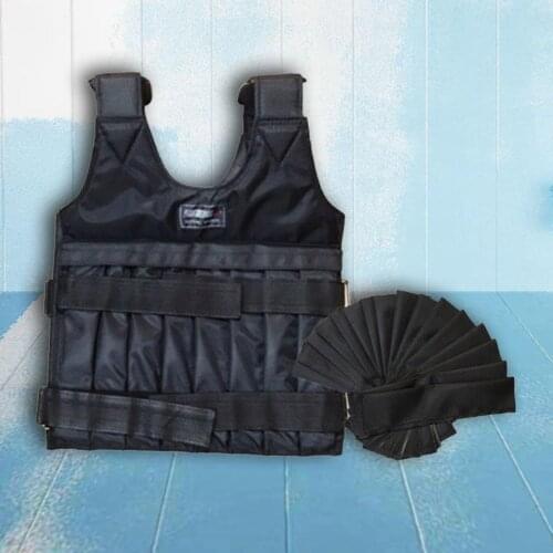 Weighted Weight Vest Adjustable Training Fitness Workout Strength Exercise 44 LB