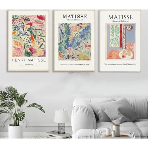 Vintage Henri Matisse Retro Posters And Prints Abstract Landscape Wall Art Canvas Painting Pictures For Living Room Home Decor