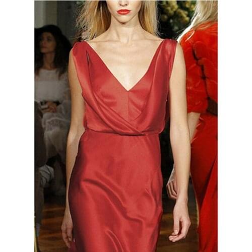 See orange 2020 Christmas Red Dress Party Dress Sexy V-Neck Long Dress