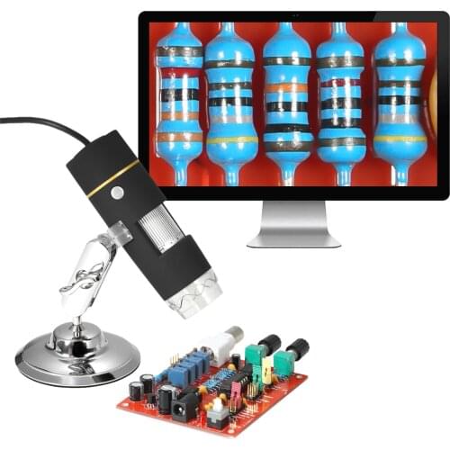 1000X Digital Microscope USB Microscope with OTG Function Camera Endoscope 8-LED Light Magnifying Glass Magnifier with Stand