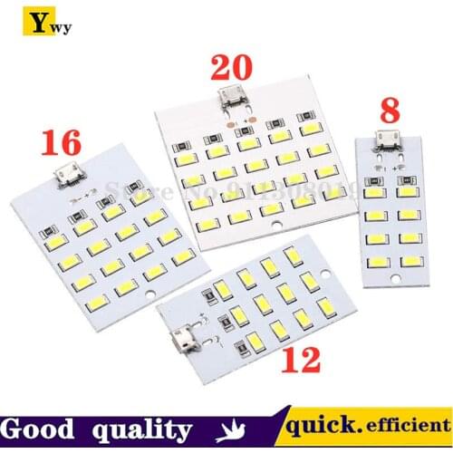 8/12/16/20 lamp beads LED lighting board USB mobile light stand light emergency light night light