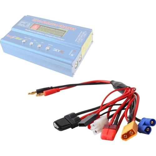 8 in1 Charger Plug Wire Set JST XT60 EC3 FUTABA TAMIYA T TRX Plug for SKYRC IMAX B6 B6AC Balance Charger Adapter Cable