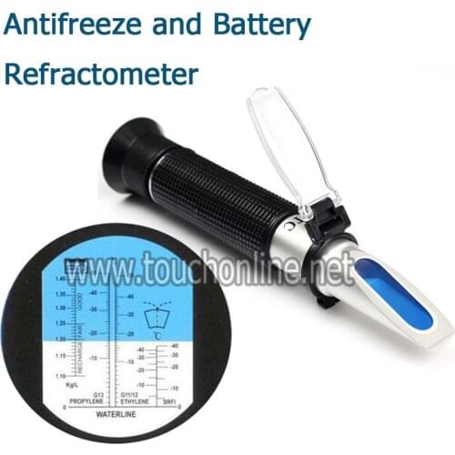 Ethylene Glycol Propylene Glycol Antifreeze and Battery Refractometer TA-503ATC