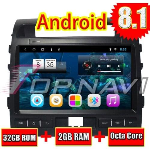 CAR Vehicle GPS Navigation for Toyota Land CRUISER 2007 2008 2009 2010 2011 2012 2013 2014 2015 10.1'' Android 8.1 Topnavi Radio
