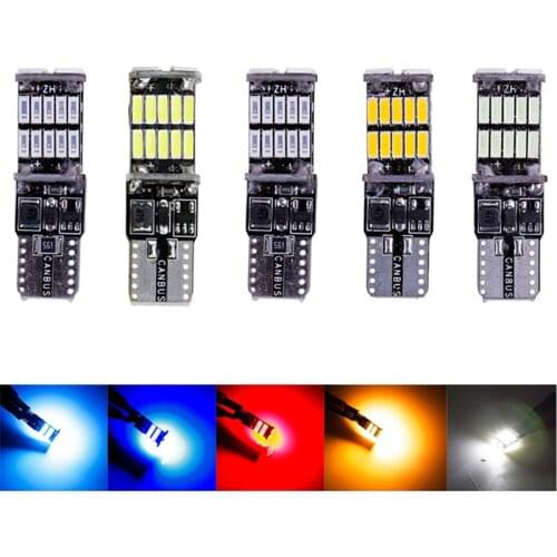 T10 W5W Car interior light 194 501 led 26 4014 SMD Instrument Lights bulb lamp dome light Clearance Light no error 12V 6000K