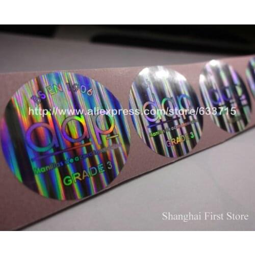 FREE DESIGN ! customized Warranty hologram label sticker