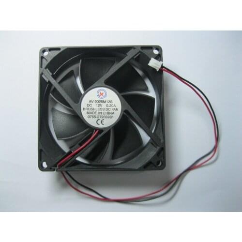 1 pcs Brushless DC Cooling Fan 7 Blade 12V 9025S 90x90x25mm 2 Wires