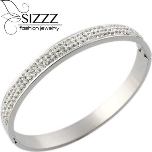 2016 From India Pulseira Pulseras High Quality Fashion 316l Screw Cz Zircon Bangle Bracelet With Screwdriver With Gems For And