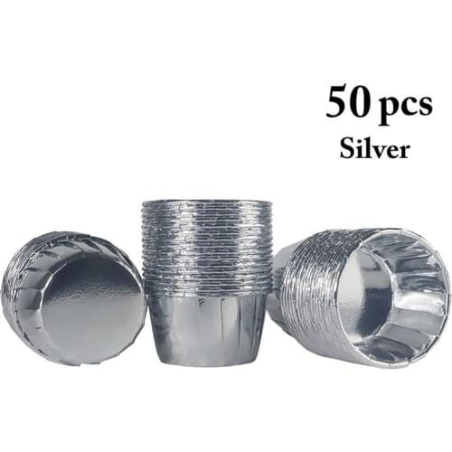 50pcs Muffin Cupcake Paper Cups Cupcake Liner Baking Muffin Box Cup Case Party Tray Cake Decorating Tools Birthday Party Decor