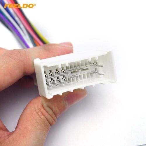 FEELDO Car OEM Audio Stereo 19Pin Wiring Harness Adapter For Hyundai/KIA(05~08)Install Aftermarket CD/DVD Stereo