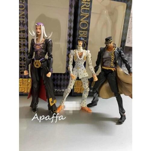 15cm Anime Figure JoJos Bizarre Adventure Movable PVC Action Figure Toys Kujo Jotaro Bruno Leone Abbacchio Anime Model Doll Toy