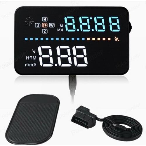 HUD 3.5 inch Car Head-up Display Smart Digital speedometer Clock odometer voltage ometer A3 Head-up Display