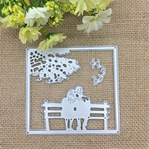 Square Frame Metal Cutting Dies Stencil Scrapbooking Photo Album Card Paper Embossing Craft DIY