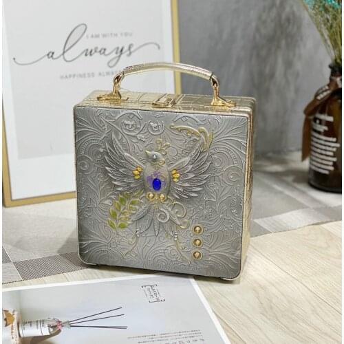 20x21CM Retro Small Bags Handbag Single Shoulder Bags Women Messenger Three-dimensional Litchi Grain Bag Flap Bag a6924