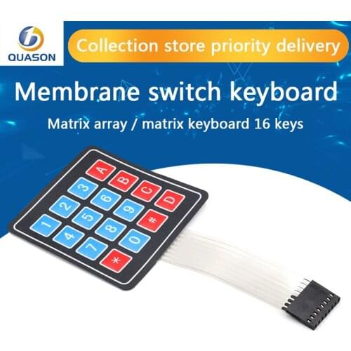 16 Key 4 x 4 Membrane Switch Keypad 4x4 4*4 Matrix Array Matrix Keyboard for arduino DIY KIT