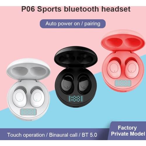TWS Bluetooth 5.0 Mini Earphone Sport Waterproof Wireless Bluetooth Headphone with Dual Micrphone HiFI Gaming Music Headsets