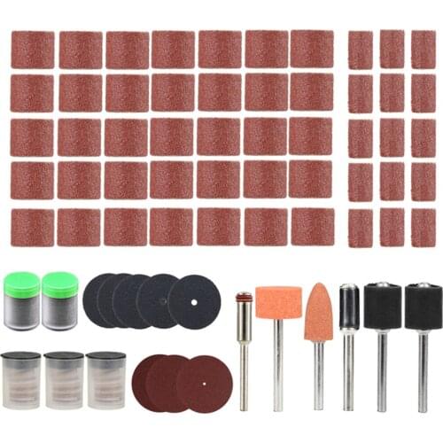 206pcs Sanding Drum Set Rotary Tools Accessories Set Sanding Mandrels Fit For Dremel Rotary Tools
